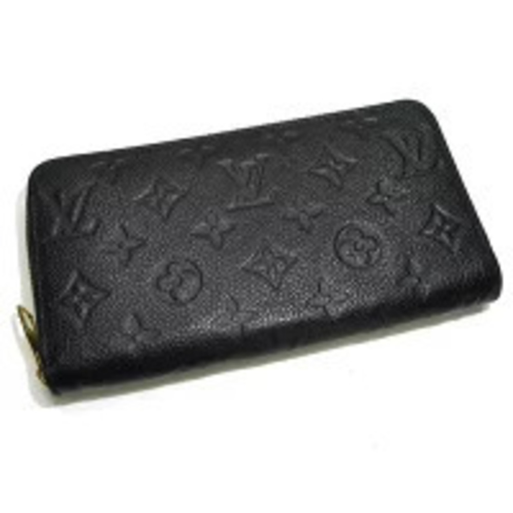 LOUIS VUITTON Zippy Wallet Monogram Empreinte Noir Black